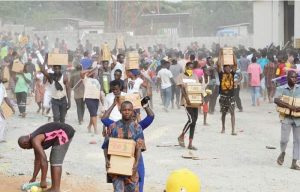 Hoodlums looting subsidy palliatives in Adamawa